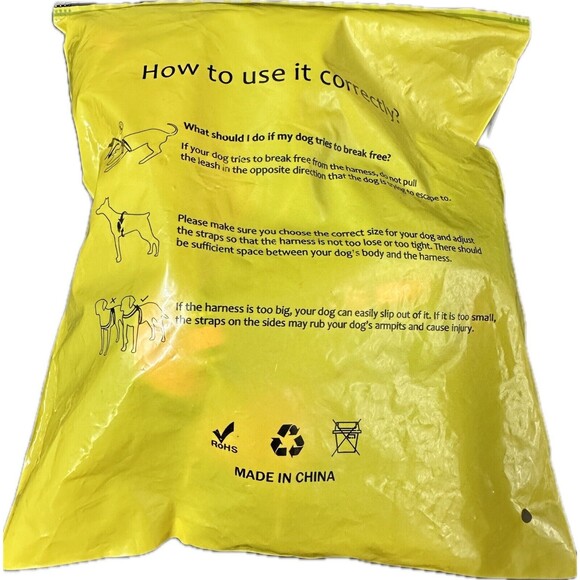 No Pull Dog Harness Breathable Reflective Adjustable Pet Control Handle Vest Med - Picture 8 of 8